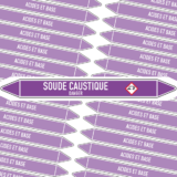 Marqueur Tuyauterie SOUDE CAUSTIQUE