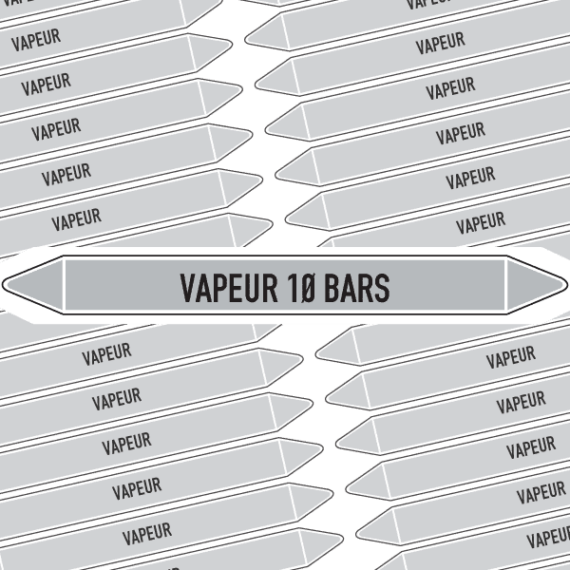 Marqueur Tuyauterie VAPEUR 10 BARS