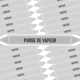 Marqueur Tuyauterie PURGE DE VAPEUR