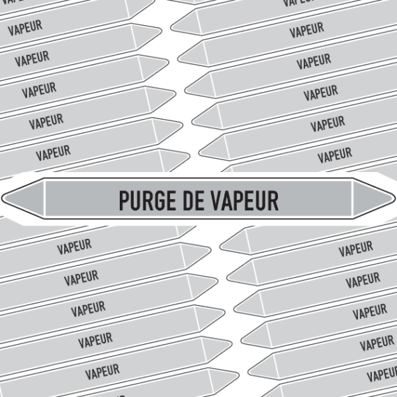 Marqueur Tuyauterie PURGE DE VAPEUR