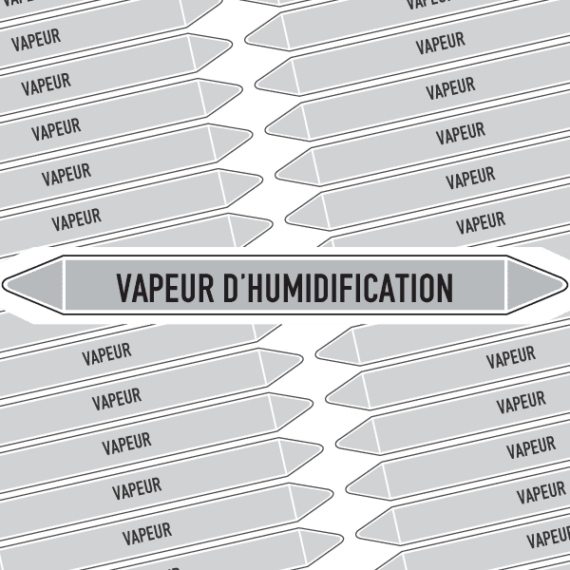 Marqueur Tuyauterie VAPEUR D'HUMIDIFICATION