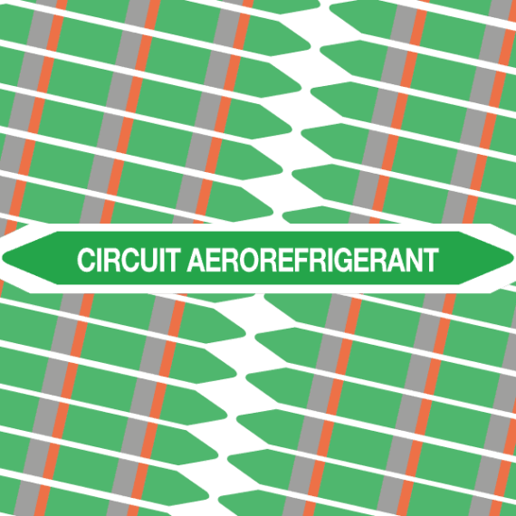 Marqueur Tuyauterie CIRCUIT AÉRORÉFRIGÉRANT