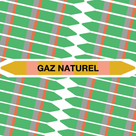 Marqueur Tuyauterie GAZ NATUREL