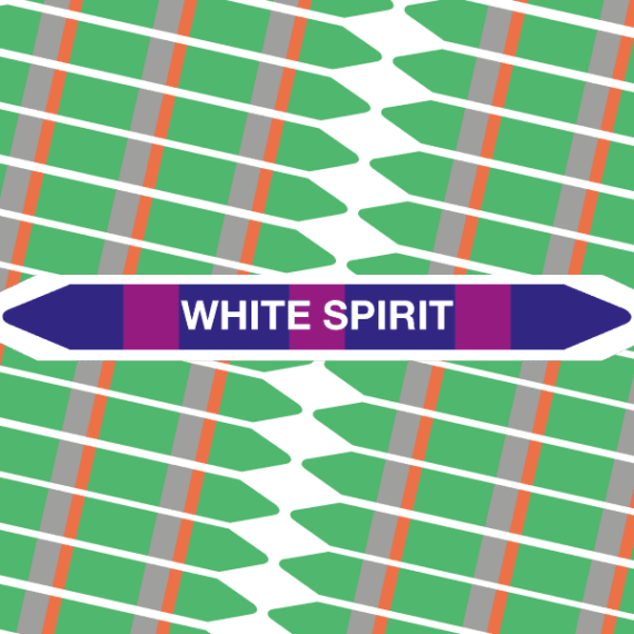 Marqueur Tuyauterie WHITE SPIRIT