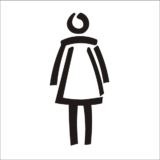 Pictogramme Toilettes Femme - Gamme Basic