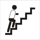 Pictogramme Escalier Ascendant - Gamme Basic