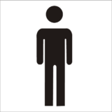 Pictogramme Toilettes Homme - Gamme Basic