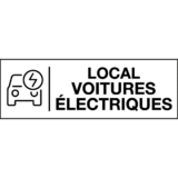 Pictogramme Local Voitures Électriques - Gamme Glossy