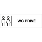 Pictogramme WC Privé - Gamme Glossy