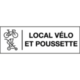 Pictogramme Local Vélo et Poussette - Gamme Glossy