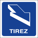 Pictogramme Tirez - Gamme Classic