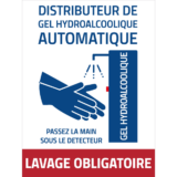 Panneau Distributeur De Gel Hydroalcoolique