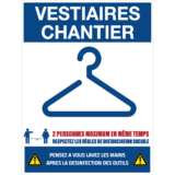 Panneau Vestiaires Chantier