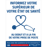 Panneau Informez Sur Votre État De Santé