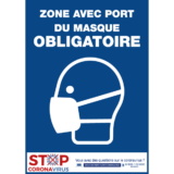 Panneau Zone Avec Port Du Masque Obligatoire