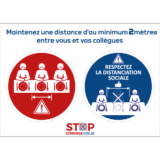 Panneau Lavage des Mains et Port du Masque Obligatoire