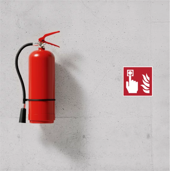Panneau Picto Bouton d'Alarme Incendie SI-0144