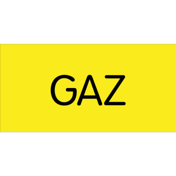 Étiquette Gravée GAZ - Gaine Technique