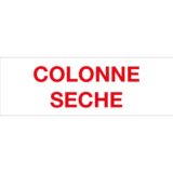 Étiquette Gravée Colonne Sèche