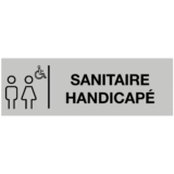 Étiquette Gravée Sanitaire Handicapé