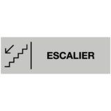 Étiquette Gravée Escalier Descendant