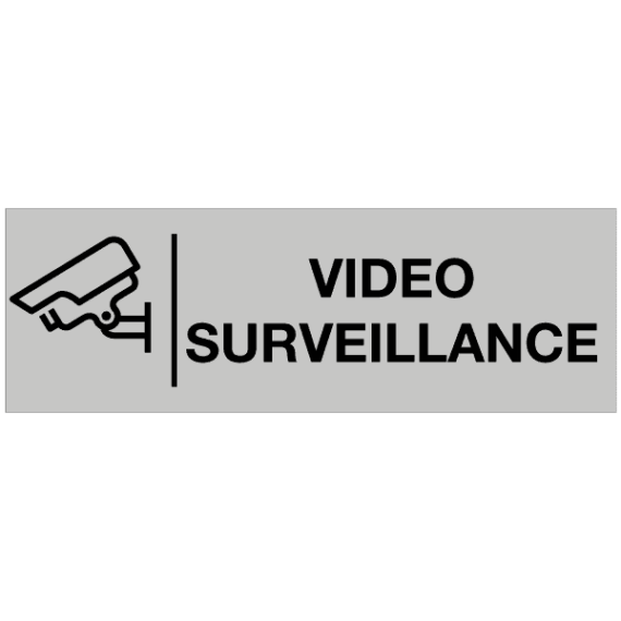 Étiquette Gravée Vidéo Surveillance