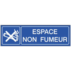 Étiquette Gravée Espace Non Fumeur