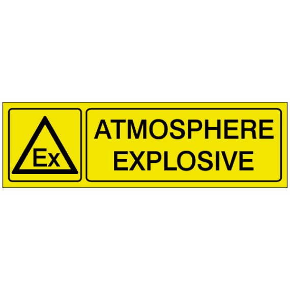 Étiquette Gravée Atmosphère Explosive