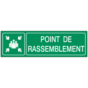 Étiquette Gravée Point de Rassemblement