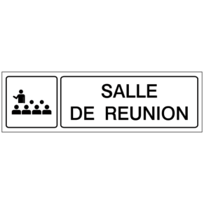 Étiquette Gravée Salle de Réunion