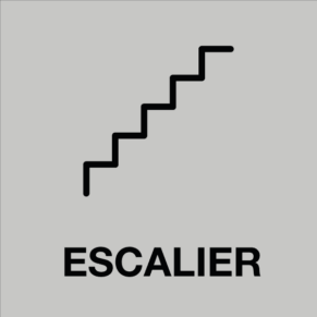 Étiquette Gravée Escalier