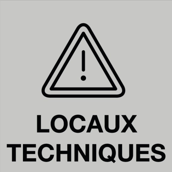 Étiquette Gravée Locaux Techniques