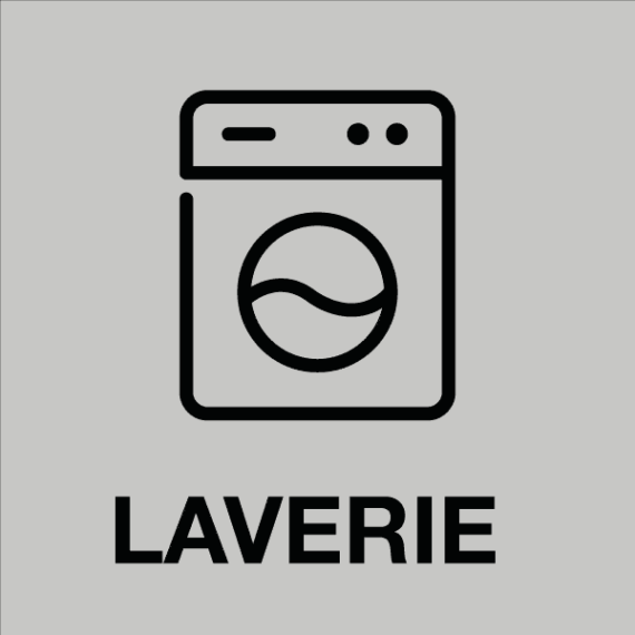 Étiquette Gravée Laverie