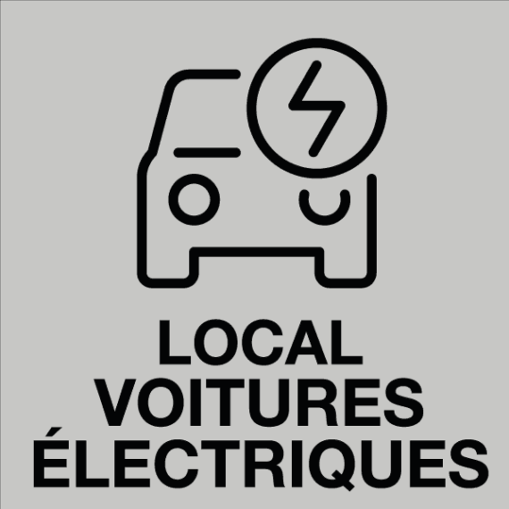 Étiquette Gravée Local Voitures Électriques