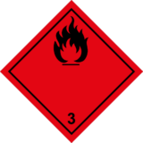 Panneau Transport Liquide Inflammable - Classe 3