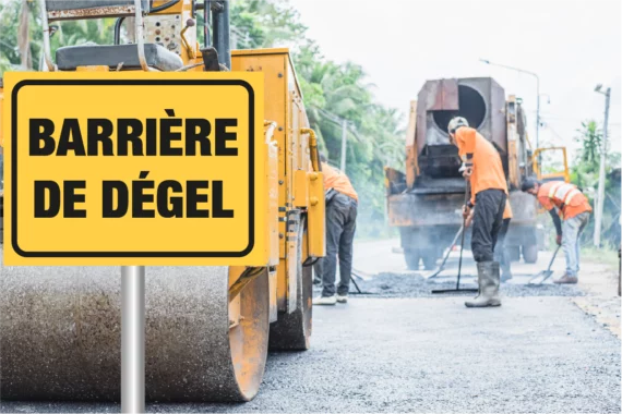 Panneau Danger Barrière de Dégel - KC1 BD ROUT-0014