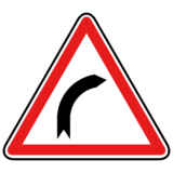 Panneau Danger Virage à Droite - A1a
