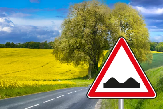 Panneau Danger Dos d'Âne - A2a ROUT-0034