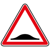 Panneau Danger Ralentisseur Dos d'Âne - A2b