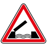 Panneau Danger Pont Mobile - A6