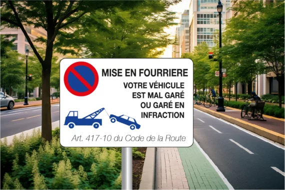 Panneau Mise en Fourrière ROUT-0072