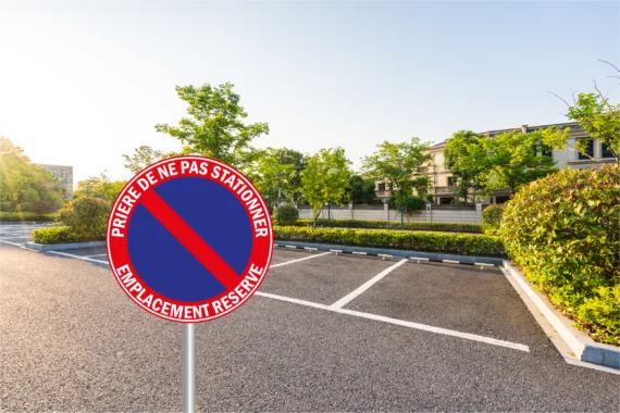 Panneau Prière de Ne Pas Stationner - Emplacement Réservé ROUT-0077