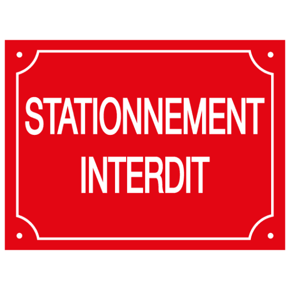 Panneau Stationnement Interdit