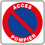 Panneau Accès Pompiers - R26