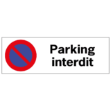Panneau Parking Interdit