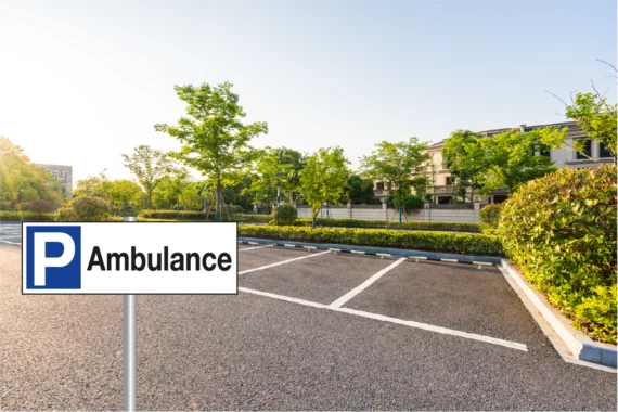 Panneau Parking Ambulance ROUT-0118