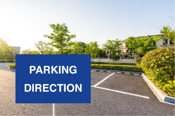Panneau Parking Direction ROUT-0138