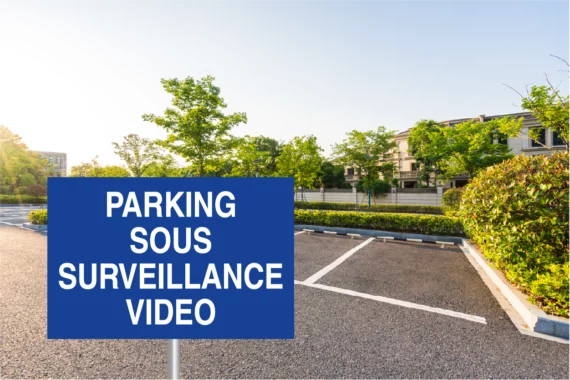 Panneau Parking Sous Surveillance Vidéo ROUT-0148