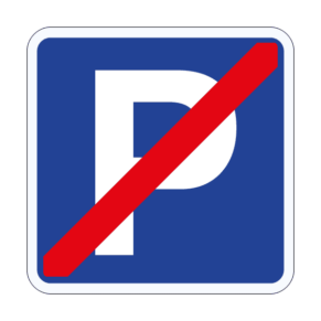 Panneau Fin de Parking Gratuit