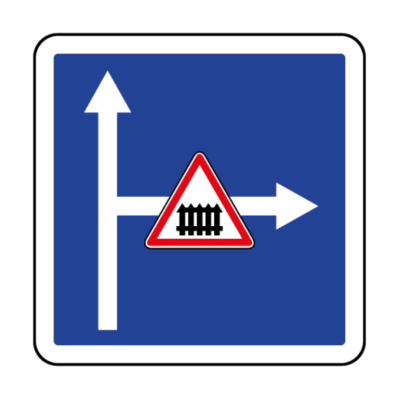 Panneau d'Indication de Voies de Chemin de Fer